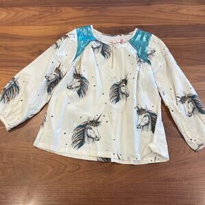 Size 12 Pink Chicken Blouse